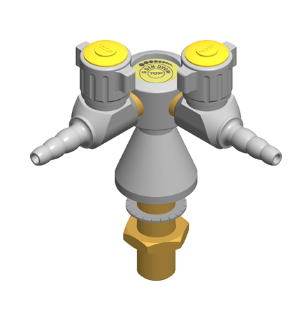 Robinet Prise de Securite Gaz Double Laboratoire 2400/055